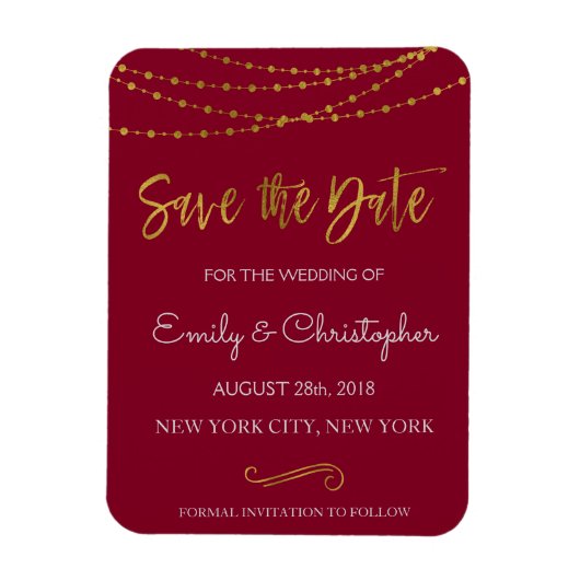 Zeichenketten und Skripte Save the Date Magnet (Vertikal)