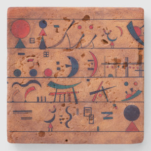 Zeichenketten Wassily Kandinsky Steinuntersetzer