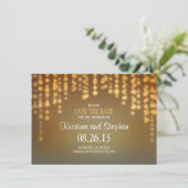 Zeichenkettenleuchten SPEICHERN Save The Date (Stehend Vorderseite)