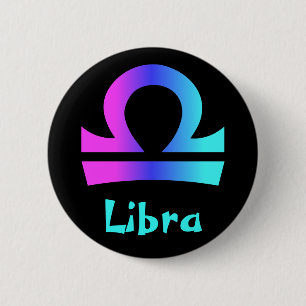 Zeichenknöpfe für Libra-Horoskop Button