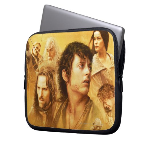 Zeichenkollage Laptopschutzhülle (Vorderseite Links)