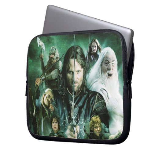 Zeichenkollage Laptopschutzhülle (Vorderseite Links)