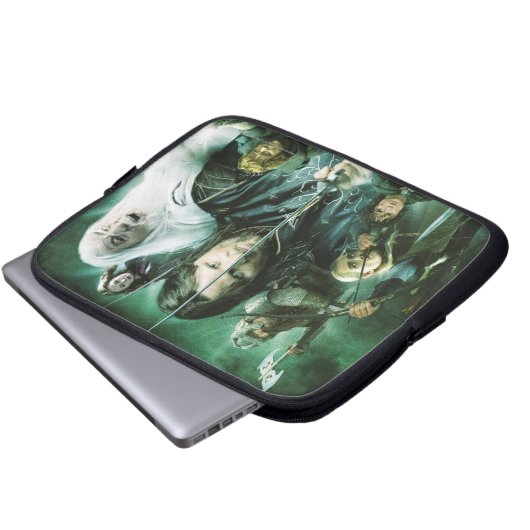 Zeichenkollage Laptopschutzhülle (Vorne Knopf)