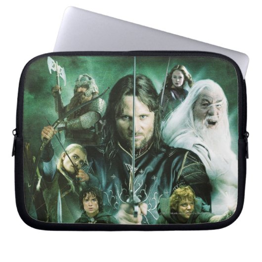 Zeichenkollage Laptopschutzhülle (Vorderseite)