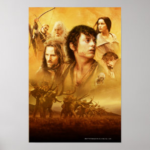 Zeichenkollage Poster