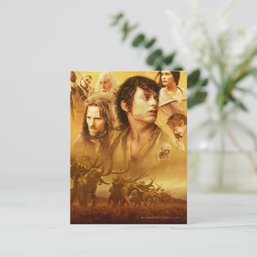 Zeichenkollage Postkarte (Stehend Vorderseite)