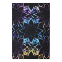 Zeichenkunstdruck in geometrischer Blume