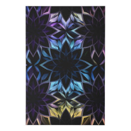 Zeichenkunstdruck in geometrischer Blume Künstlicher Leinwanddruck