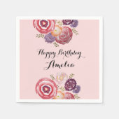 Zeichenmuster für die benutzerdefinierte Blume - N Serviette (Vorderseite)