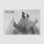 Zeichenpapier für die Breitengrabecke - NYC Seidenpapier (Vorderseite)