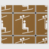 Zeichenpapier für Sesselbahn Geschenkpapier (Flach)