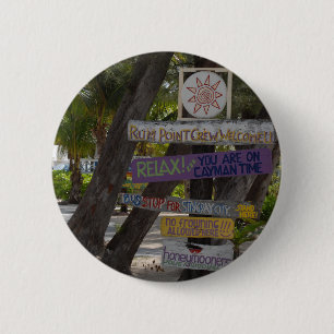 Zeichenpost Rum Point Grand Cayman Button