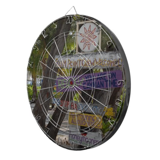 Zeichenpost Rum Point Grand Cayman Dartscheibe (Vorderseite rechts)