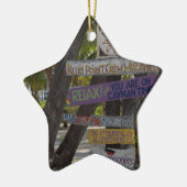 Zeichenpost Rum Point Grand Cayman Keramikornament (Links)