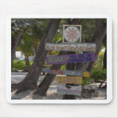 Zeichenpost Rum Point Grand Cayman Mousepad (Vorne)