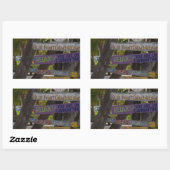 Zeichenpost Rum Point Grand Cayman Rechteckiger Aufkleber (Blatt)