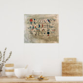 Zeichenreihen, 1931 poster (Küche)