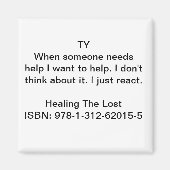 Zeichensatz aus "Heilung des Verlustes" Magnet (Vorne)