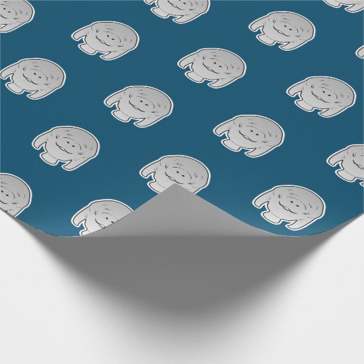 Zeichensatz für das Manateymbol zur Abbildung Geschenkpapier (Ecke)