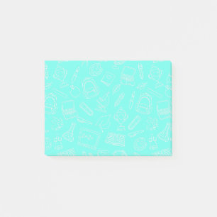 Zeichenschule Schulbedarf Muster Post-it Klebezettel