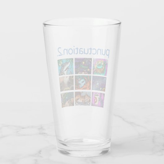 Zeichensetzung 2 Logo nicht ganz aus Glas (Rückseite)