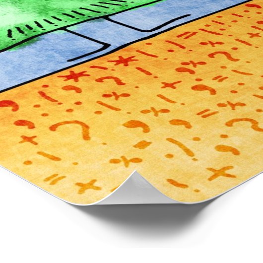 Zeichensetzung Poster (Ecke)