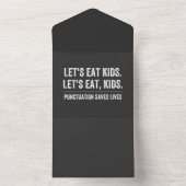 Zeichensetzung Rette Leben All In One Einladung (Innen Boden)