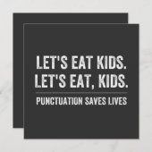 Zeichensetzung Rette Leben Einladung (Vorne/Hinten)