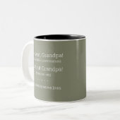 Zeichensetzung Rette Leben - Grammatikregel-Tasse Zweifarbige Tasse (Vorderseite Links)
