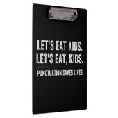 Zeichensetzung Rette Leben Klemmbrett (Rechts)