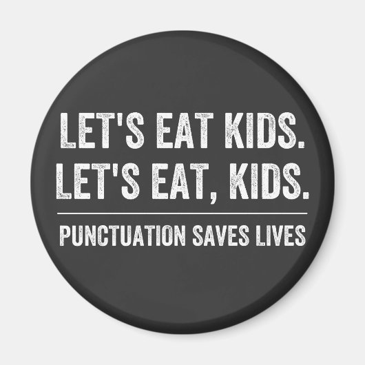 Zeichensetzung Rette Leben Magnet (Vorne)