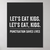 Zeichensetzung Rette Leben Poster (Vorne)