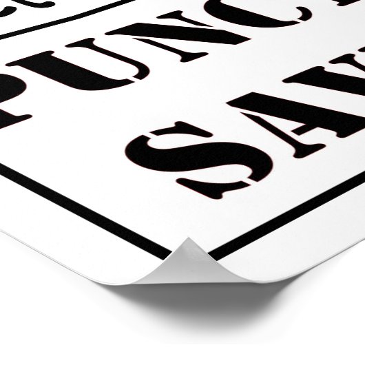 Zeichensetzung Rette Leben - Poster (Ecke)