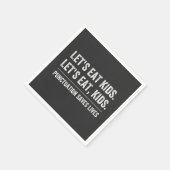 Zeichensetzung Rette Leben Serviette (Ecke)