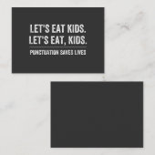 Zeichensetzung Rette Leben Visitenkarte (Vorne/Hinten)