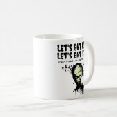 Zeichensetzung Rette Leben, Zombie lasst uns Kinde Kaffeetasse (VorderseiteRechts)