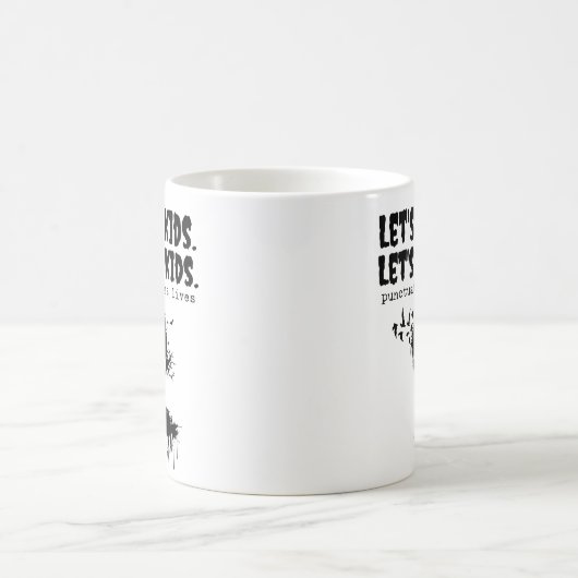 Zeichensetzung Rette Leben, Zombie lasst uns Kinde Kaffeetasse (Mittel)