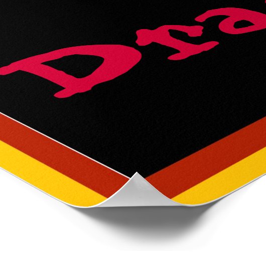 Zeichensignierung, Text bearbeiten Poster (Ecke)