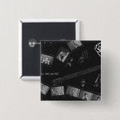 Zeichensprache-Fotogramm Button (Vorne & Hinten)