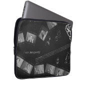 Zeichensprache-Fotogramm Laptopschutzhülle (Vorne Rechts)