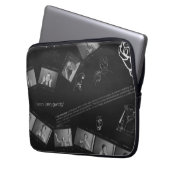 Zeichensprache-Fotogramm Laptopschutzhülle (Vorderseite Links)