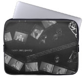 Zeichensprache-Fotogramm Laptopschutzhülle (Vorderseite)