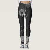 Zeichensprache-Fotogramm Leggings (Vorderseite)