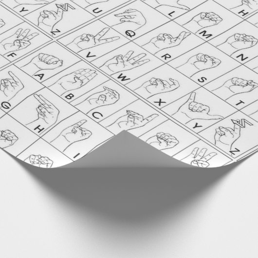 ZEICHENSPRACHE GESCHENKPAPIER (Ecke)