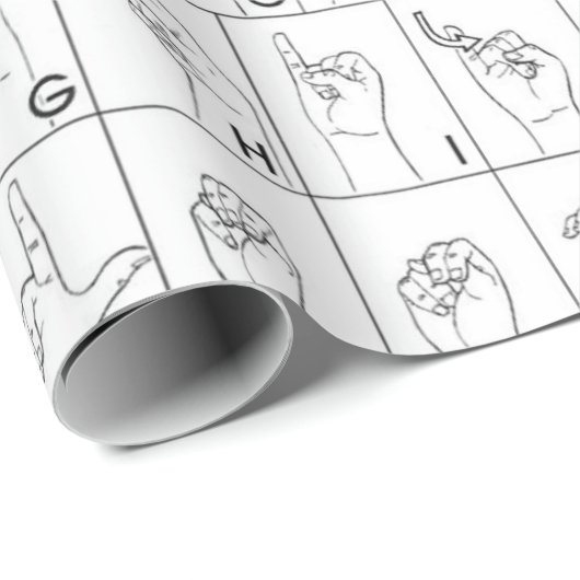 ZEICHENSPRACHE GESCHENKPAPIER (Rolleneckpunkt)