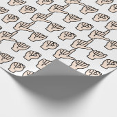 Zeichensprache Geschenkpapier (Ecke)