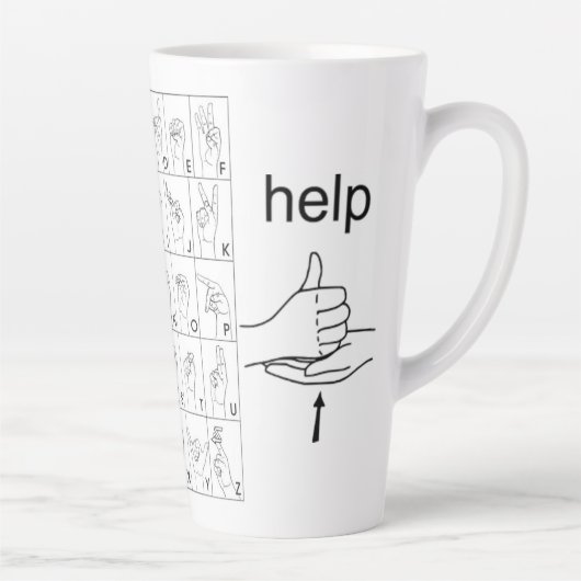 ZEICHENSPRACHE MILCHTASSE (Rechts)