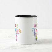 Zeichenstift-1. Grad-Lehrer-T-Shirts und Geschenke Tasse (Zentrum)