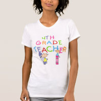 Zeichenstift-4. Grad-Lehrer-T - Shirts und