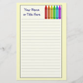 Zeichenstift-Briefpapier Briefpapier (Vorderseite)